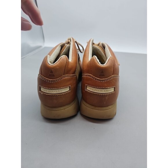 Perry Ellis America Lace Up Chukka Brown Tan  Boots Size 10 Mens Womens 11.5 - Picture 4 of 7